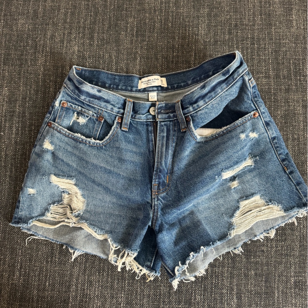 Abercrombie Distressed Denim Shorts